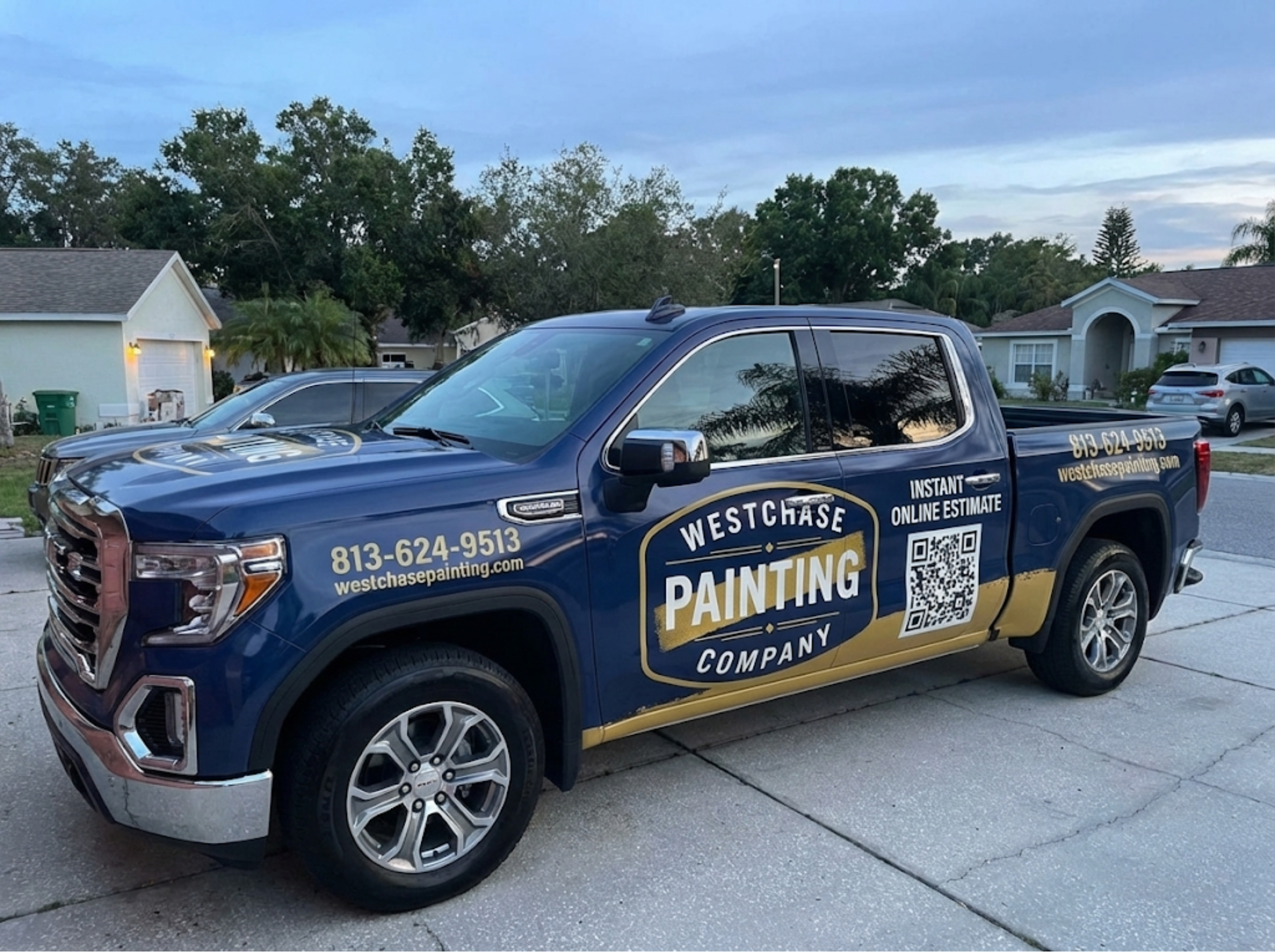Westchase Painting Company branded service truck